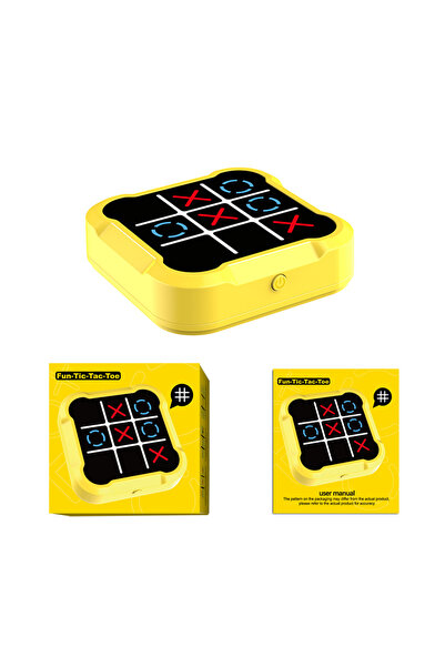 choice2 لعبة إكس أو المحمولة الصفراء من كول - أحجية إلكترونية محمولة باليد لج...