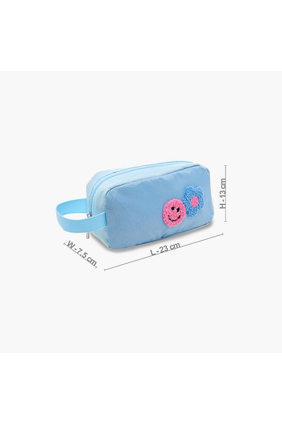 Juniors Juniors Applique Detail Pencil Pouch with Zip Closure