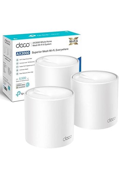 TP-LINK Deco X50(3-pack) AX3000Mbps Mesh WiFi 6 System, AI-Driven, Coverage up to 6500ft²