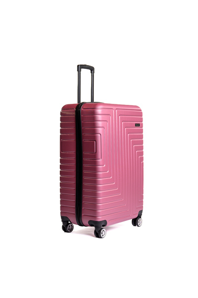 Travel POLO Troler cabina avion, TRAVEL POLO, 57x35x25cm, A1004, bagaj de mana, valiza din ABS, Roz pudra