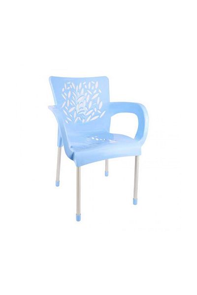 rexa Deluxe Plastic Chair – Patterned Back with Aluminum Legs