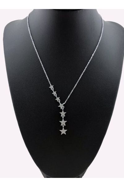 Ervalina Bright Stone Star Necklace - Shooting Star