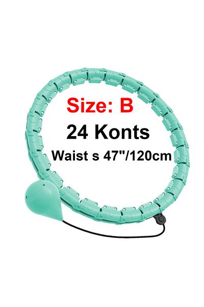 Choice 24 knots 21/24/27/30 Knots Weighted Hula Circle Sport Hoops Weight Loss Plus Size Smart Exercise 2 i