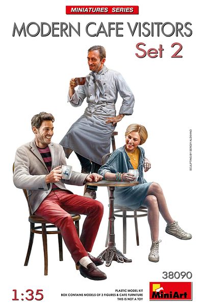 MiniArt 1:35 Modern Cafe Visitors Set 2