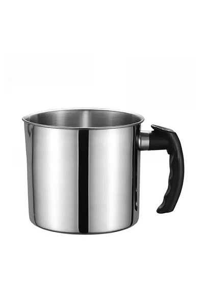 Choice Silvery Grey 1.3L Candle Making Pouring Pot With Handle 1pc