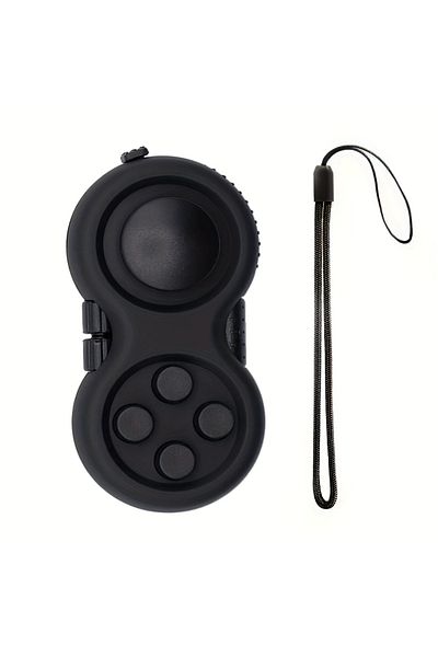 Choice black Fidget Pad with 8 Fidget Functions, Fidget Controller Stress Reducer, Fidget Toy Cube Relieves