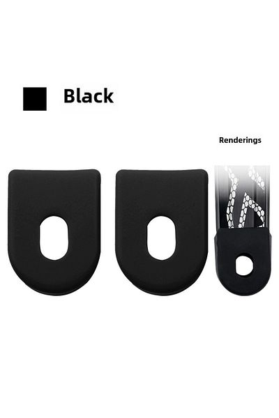 Choice Black 1pair MEROCA Bicycle Crank Arm Protector Cover Silicone Crankset Case Bicycle Crank Protective