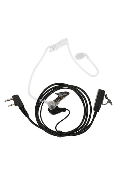 Choice1 K Plug Headsets 2 Pin Covert Acoustic Tube Earpiece with Big Mic PTT for Motorola Two Way Radio M/