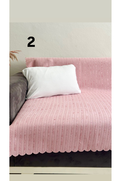 YALÇINKAYA HOME Kadife Süngerli Kaymaz Taban Koltuk - Çekyat Örtüsü 170x205cm