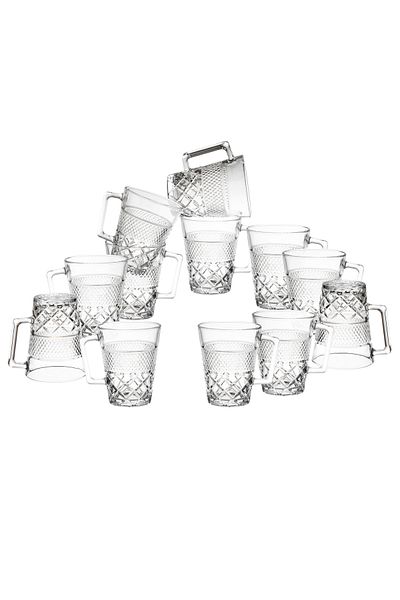 Dania 200ml clear and pure heat-resistant glass tea cup set