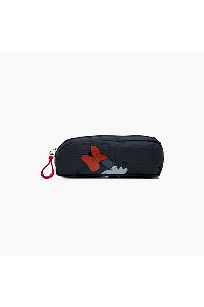Disney Minnie Mouse Print Pencil Pouch with Zip Closure