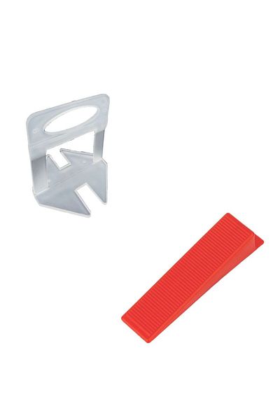 Plastik Components T.T. Set 1000 clipsuri 0.5 mm si 200 pene cu latimea de 22 mm, sistem nivelare gresie, gama Ultra