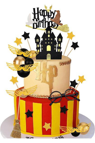 Choice 26pcs Magical Wizard Birthday Cake Topper Wizard Cupcake Picks for Kids Baby Shower Birthday Magical