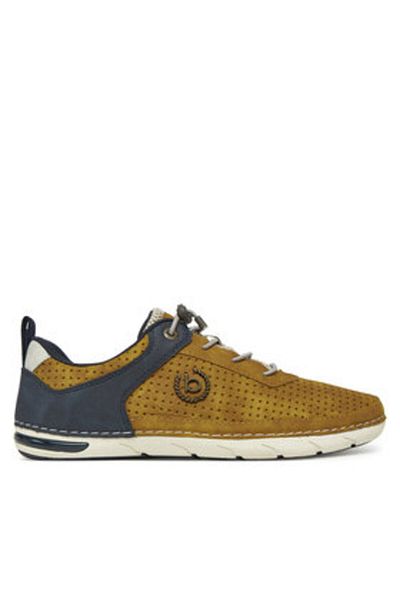 BUGATTI Men's Half shoes yellow BUGATTI-321-ASG03-5050 5041 YELLOW / DARK BLUE