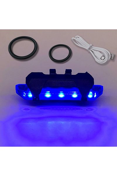 Choice Blue Bicycle Tail Light USB Rechargeable Mountain Cycle Rear Light Waterproof Bike Light Warning Lan