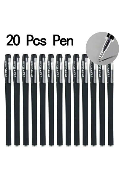 Choice 20 Black Pen-A 20/50 Pcs Gel pens Set Black Blue Red Refill Gel School...