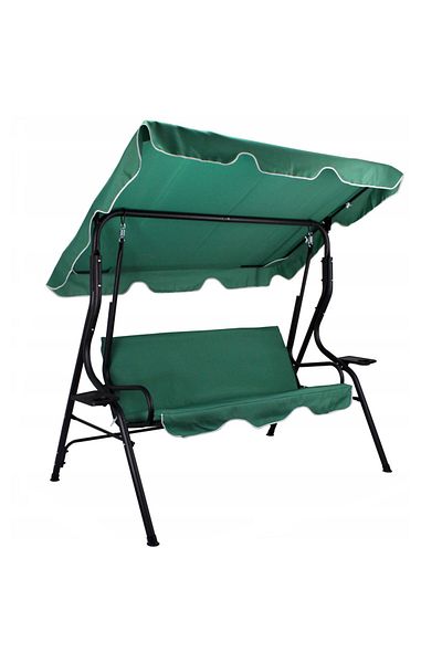SERSIMO Modena Garden Swing, 3 Seats, 220kg, Green