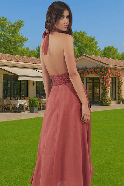 PayBuy Rochie de plajă din bumbac de vară pentru femei, cu o singură mânecă, de înaltă calitate, aspect profesional