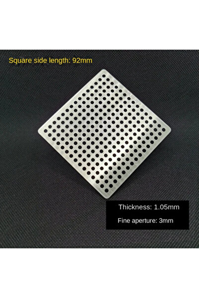 Choice غطاء شبكي لصرف الأرضيات من الفولاذ المقاوم للصدأ مقاس 9.2 × 9.2 سم، فت...