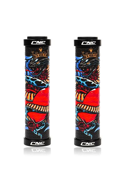 Choice Snake king CNC Bicycle Handlebar Grips Ultraight Mountainbike Lenker Grip Anti-skid Schock-absorbie