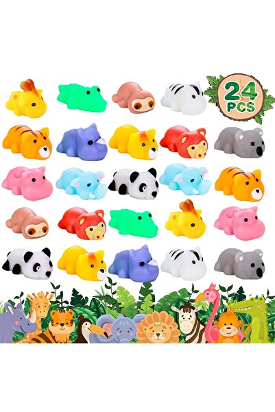 Choice 24 قطعة من الحيوانات العشوائية، 24 قطعة من حيوانات موتشي الصغيرة، ألعا...