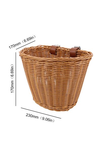 Choice Brown B Childrens Bicycle Basket Plastic Wovens Bike Basket Kids Bicycles Wicker Basket Bike Front B