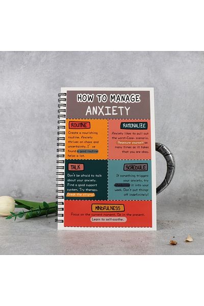 Choice StyleA Anxiety Management Workbook for Adults | Spiral Bound Relaxation Journal | Relaxation and Soc