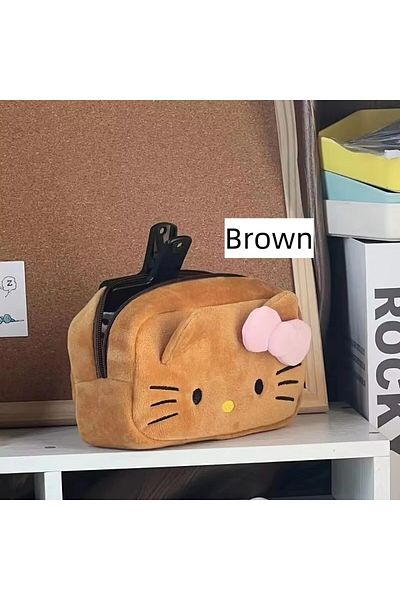 Choice A Cute Plush Storage Bag Makeup Bag Pencil Box Pencil Bag Plush Storage Bag Accessories New Student.