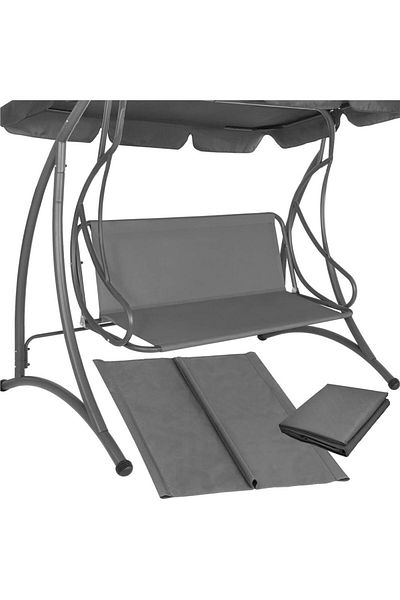 SERSIMO Canvas cover for garden swing, seat and backrest, 110x90cm, dark grey