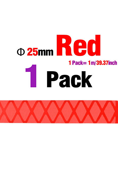Choice غلاف انكماش حراري بقطر أحمر 25 مم 30 مم على شكل أنبوب X، مقبض بناء الص...
