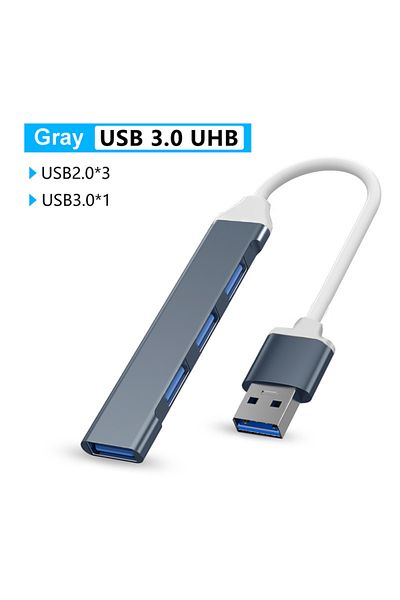 Kebidumei 4-IN-1 USB 7-in-2 USB HUB Type C HUB Multi USB Splitter USB Adapter OTG USB to USB 3.0 HUB for Macbo