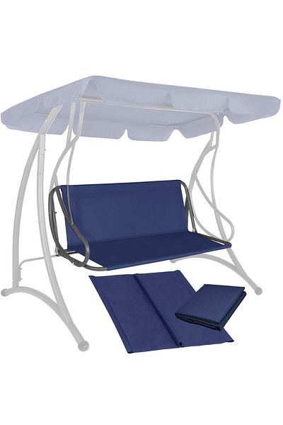 SERSIMO Canvas cover for garden swing, seat and backrest, 110x90cm, blue