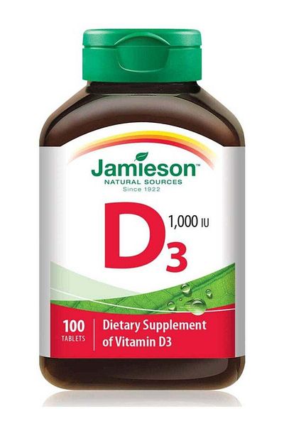 Jamieson Vitamin D3 1000 IU 100 Tablets