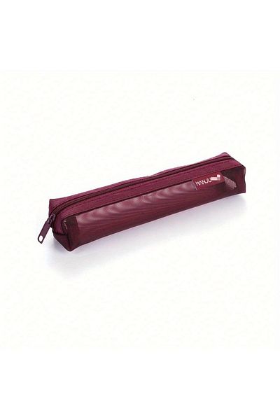 Choice 1pc-red 1pc Mesh Pencil Case Storage Bag For Exams Portable Pencil Case Multi-Functional Square Stat