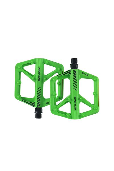 Choice green BOLANY Bicycle Nylon Pedal Mountain Bike Anti-slip Bike Pedals Seal Double Bearing Pedal MTB B