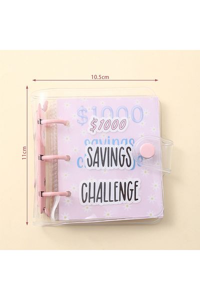 Choice purple 1000 Savings Challenge Binder , Money Saving Binder, Savings Challenges Book with Envelopes,