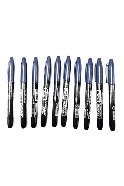 Choice 10 Blue 6 PCS Permanent Marker Pen Manga Drawing Markers Black Blue Red Waterproof Ink Sketch Pens S