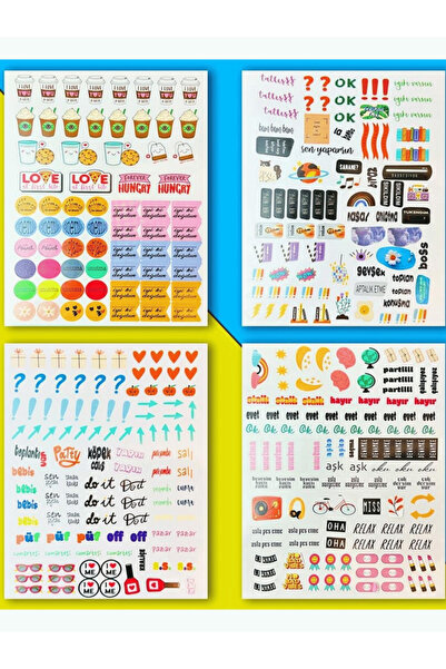 Mielibon دفتر ملصقات DIY 16 صفحة |   600+ ملصق