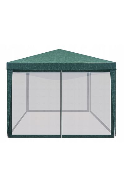 SERSIMO Pavilion cu plasa anti-insecte si fermoar, patrat, 3x3m, Verde