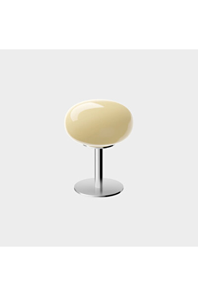 Choice4 مصباح طاولة زجاجي بلون كريمي C USB Macaron مع خاصية التعتيم ثلاثي الأ...