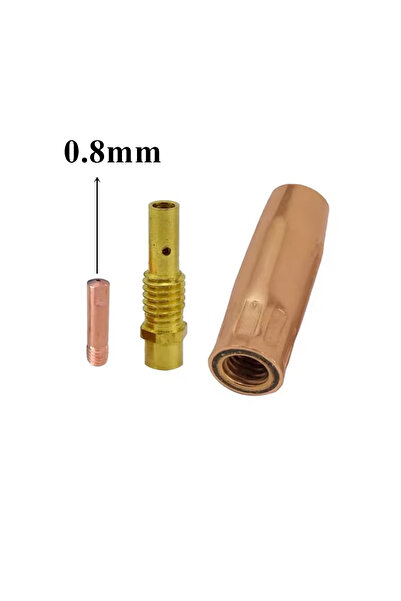 Choice4 0.8 مم 3 قطع/مجموعة، فوهة استهلاكية لشعلة لحام MIG MAG طراز MB-15AK م...
