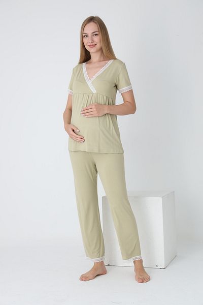 Miss Dünya Lissa Maternity and Pregnant Pajamas Set Suitable for Breastfeeding