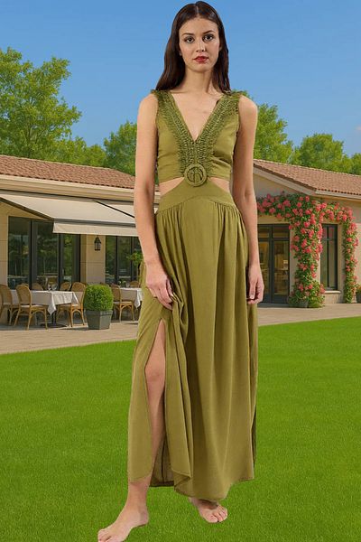 PayBuy Summer Maxi Dress Woven Crinkle Viscose Beach Wear Comfortable Use Premium Quality Durable Material