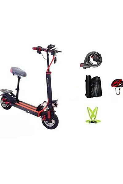 Winner sky E10 High-Powered Electric Bike Motor 1000W with Speed Meter Red