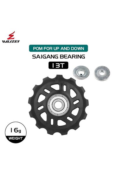 Choice 13T WUZEI Bicycle Pulley Bearing Wheel 11T 12T 13T14T15T16T17T Road Bike Guide Wheel for Shimano Sra