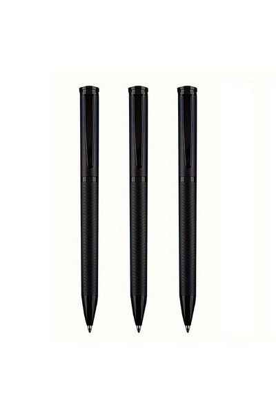 Choice 3 pcs Luxury Black Dragon Scale Ballpoint Pen - Medium Point, Metal Body, Twist Closure for Daily Of