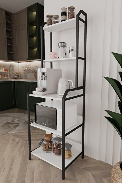 Remaks SELİMİYE Mutfak Standı Raflı Kahve Köşesi Mutfak Rafı Mutfak Bangosu MEŞE