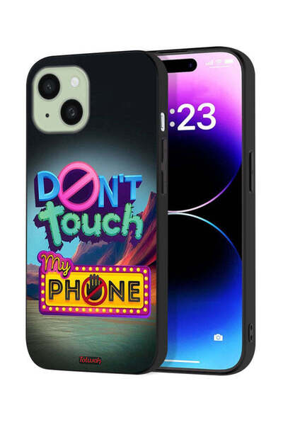 Tolwak Apple iPhone 15 Protective Case Cover Do Not Touch My Phone