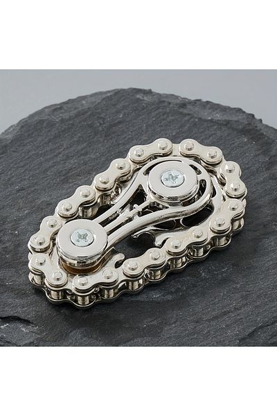Choice Silver New Sprockets Flywheel Fingertip Gyro Fidget Spinner Antistress Anxiety Metal Bike Chains EDC