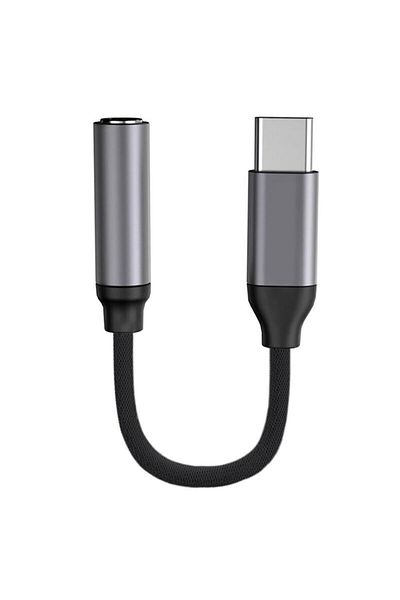 Baseus Adaptor audio Baseus CATL54-0G, USB Type-C la mufa Jack 3.5 mm mama, Mic si Portabil, Plug and Play